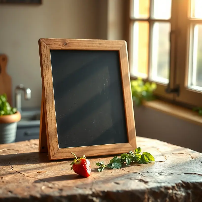 What does a café menu need?